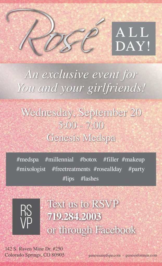 Genesis MedSpa Millennial Event Invite